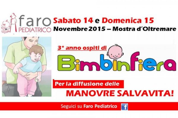 Faro Pediatrico a Bimbinfiera per le MANOVRE SALVAVITA: vieni a conoscerci!
